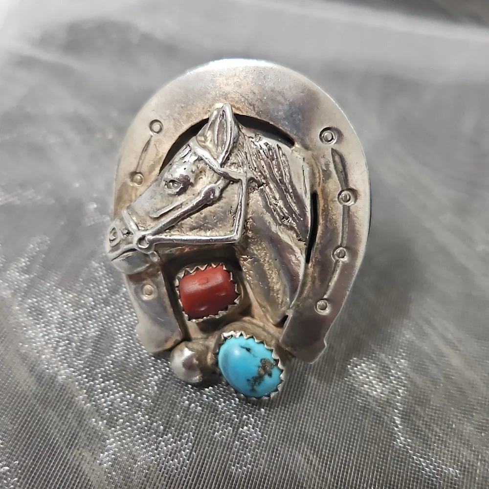 Sterling Western Ring 8.75